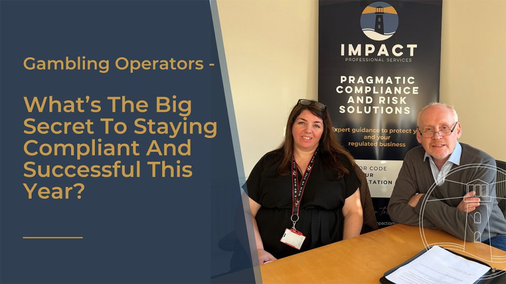 Nicola Libreri, Technical Specialist in Legislation & Policy, Isle of Man Gambling Supervision Commission and (right) Nick Wait, Managing Director of Impact Professional Services.